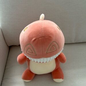 Preowned Cute Coral Dinosaur Plush Children's Stuffie Excellent Condition